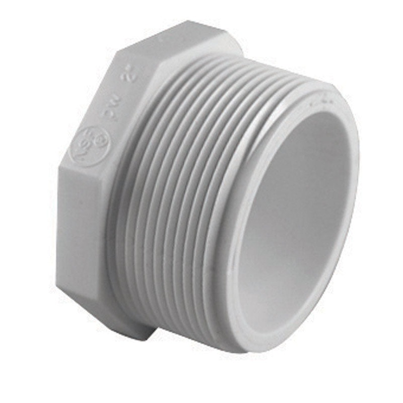 Charlotte Pipe Schedule 40 2 in. Dia. MPT To MIPT PVC Plug