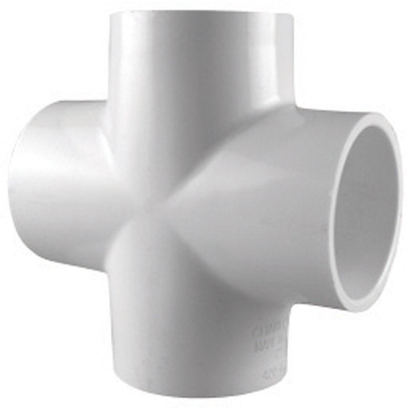 Charlotte Pipe Schedule 40 Slip To Slip To Slip 2 in. Dia. x 2 in. Dia. x 2 in. Dia. PVC Cross