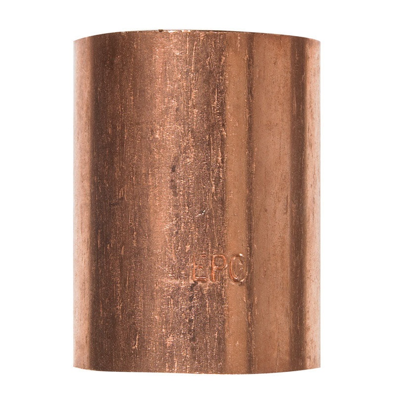 Elkhart 1-1/2 in. Dia. x 1-1/2 in. Dia. Sweat To Sweat To Coupling Copper Coupling With Stop
