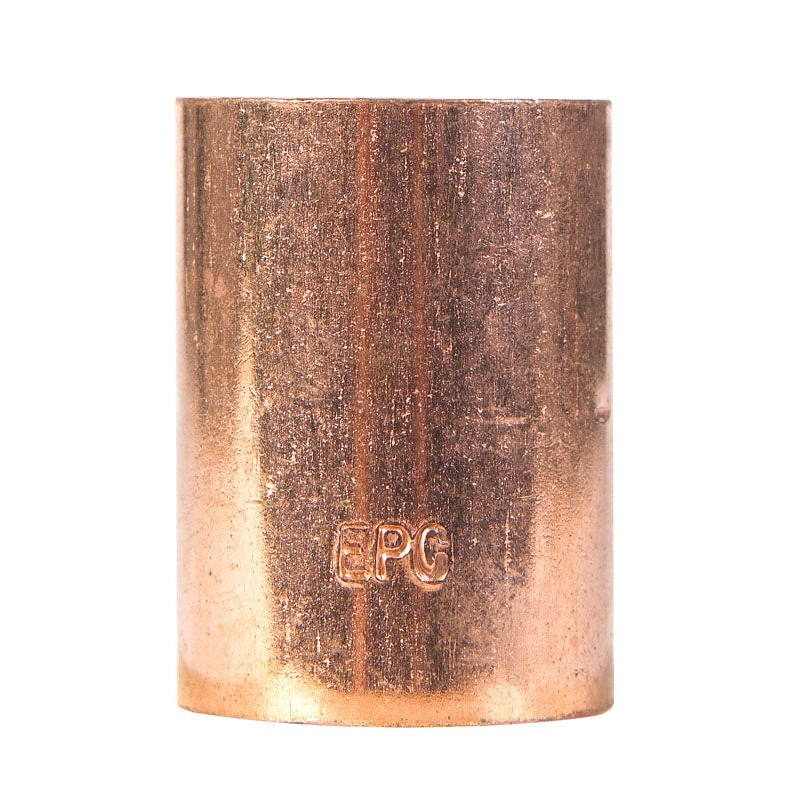 Elkhart 1-1/4 in. Dia. x 1-1/4 in. Dia. Sweat To Sweat To Coupling Copper Coupling With Stop