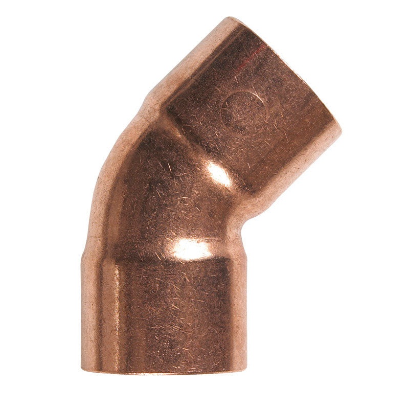 Elkhart 1-1/4 in. Dia. x 1-1/4 in. Dia. Sweat To Sweat To Elbow 45 deg. Copper Elbow