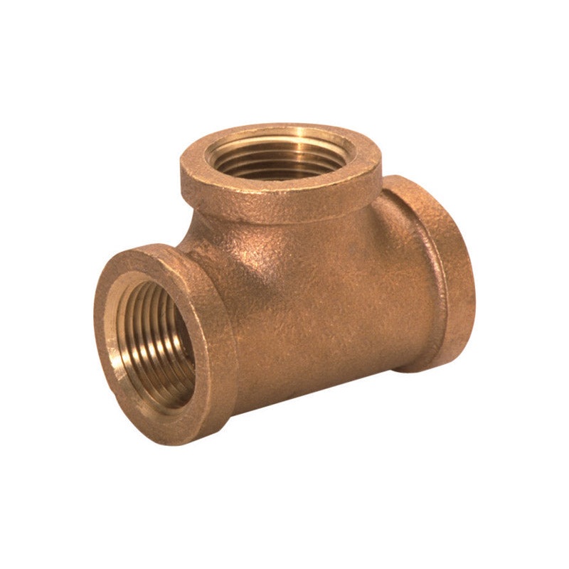JMF 1 in. Dia. x 1 in. Dia. x 1 in. Dia. FPT To FPT To FPT Red Brass Tee