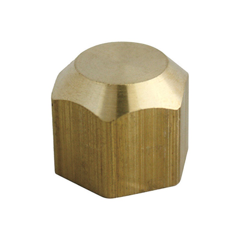 JMF 3/4 in. Dia. Flare To Flared Yellow Brass Cap