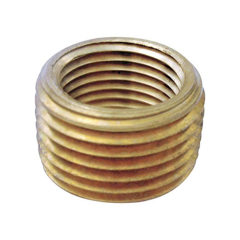JMF 3/4 in. Dia. x 1/2 in. Dia. MPT To FPT Yellow Brass Pipe Face Bushing