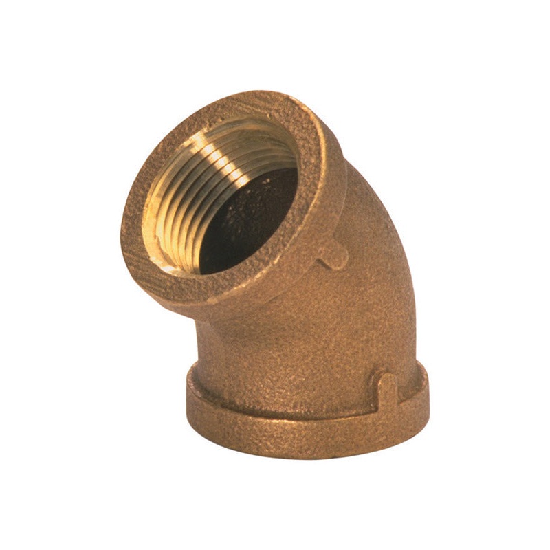 JMF 3/8 in. Dia. x 3/8 in. Dia. FPT To FPT To Compression 45 deg. Red Brass Elbow