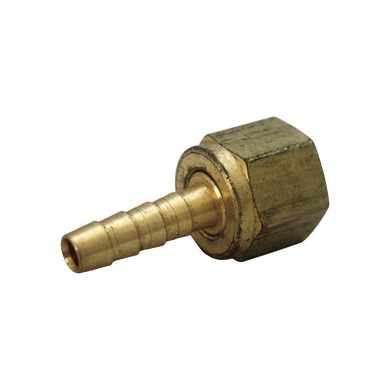 JMF Brass Adapter 5/16 in. Dia. x 1/4 in. Dia. Yellow 1 pk