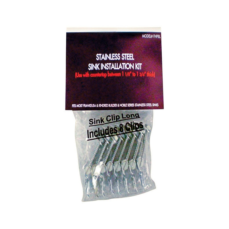 Kindred Stainless Steel Sink Mounting Clips