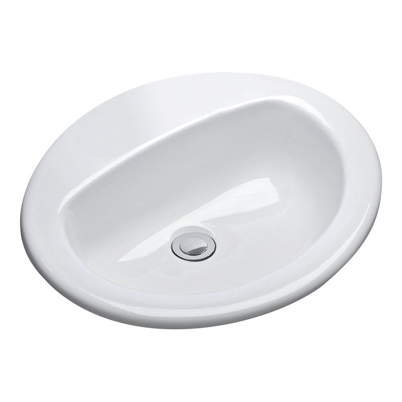 Mansfield MS Oval 17 in. Lavatory Sink White