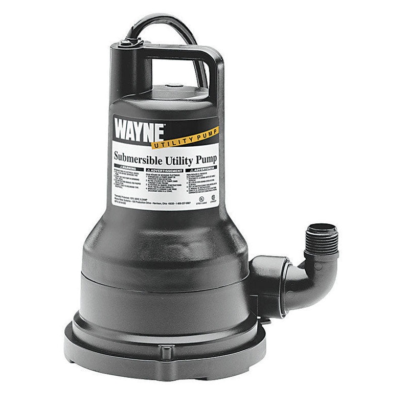 Wayne Thermoplastic Submersible Pump 1/5 hp 780 gph 115 volts