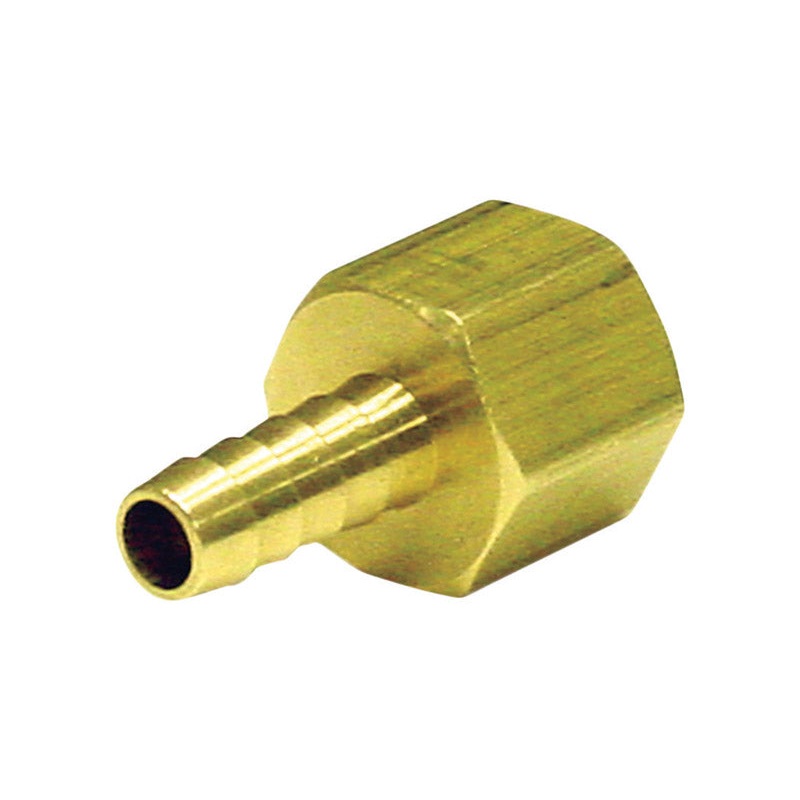 Ace Brass Hose Barb 1/4 in. Dia. x 1/4 in. Dia. Yellow 1 pk