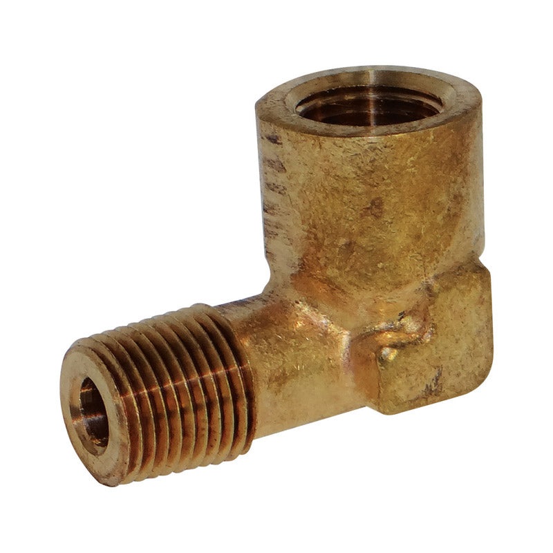 JMF 1/2 in. Dia. x 1/2 in. Dia. FPT To MPT Yellow Brass Street Elbow