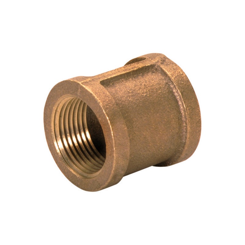 JMF 3/4 in. FPT x 3/4 in. Dia. FPT Brass Coupling