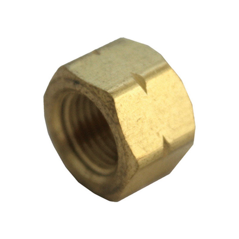 JMF 3/8 in. Dia. FPT Yellow Brass Cap