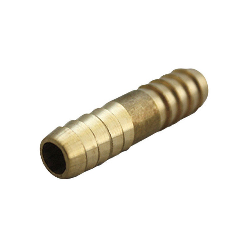JMF Brass Coupling 1/2 in. Dia. x 1/2 in. Dia. Yellow 1 pk