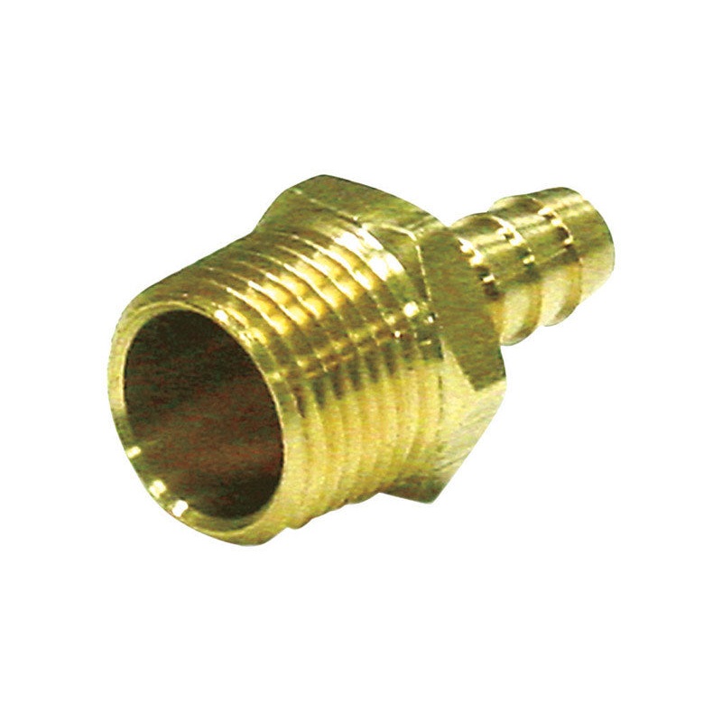 JMF Brass Hose Barb 5/16 in. Dia. x 1/8 in. Dia. Yellow 1 pk
