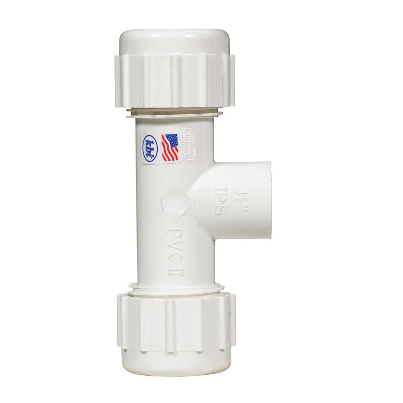 KBI Schedule 40 Compression To Compression To FPT 1/2 in. Dia. x 1/2 in. Dia. x 1/2 in. Dia. PVC