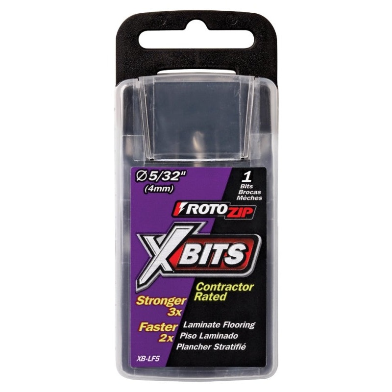 Rotozip XB-LF1 Laminate Flooring Bit, 5/32 in Dia, 6 in L, 5/32 in Dia Shank