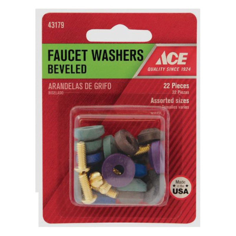 Ace 1-7/8 in. Dia. Synthetic Rubber Beveled Faucet Washer 10
