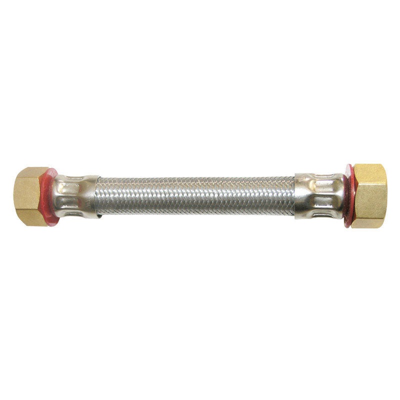 Ace 3/4 in. FIP x 3/4 in. Dia. FIP Stainless Steel Water Heater Supply Line 1.5 ft.
