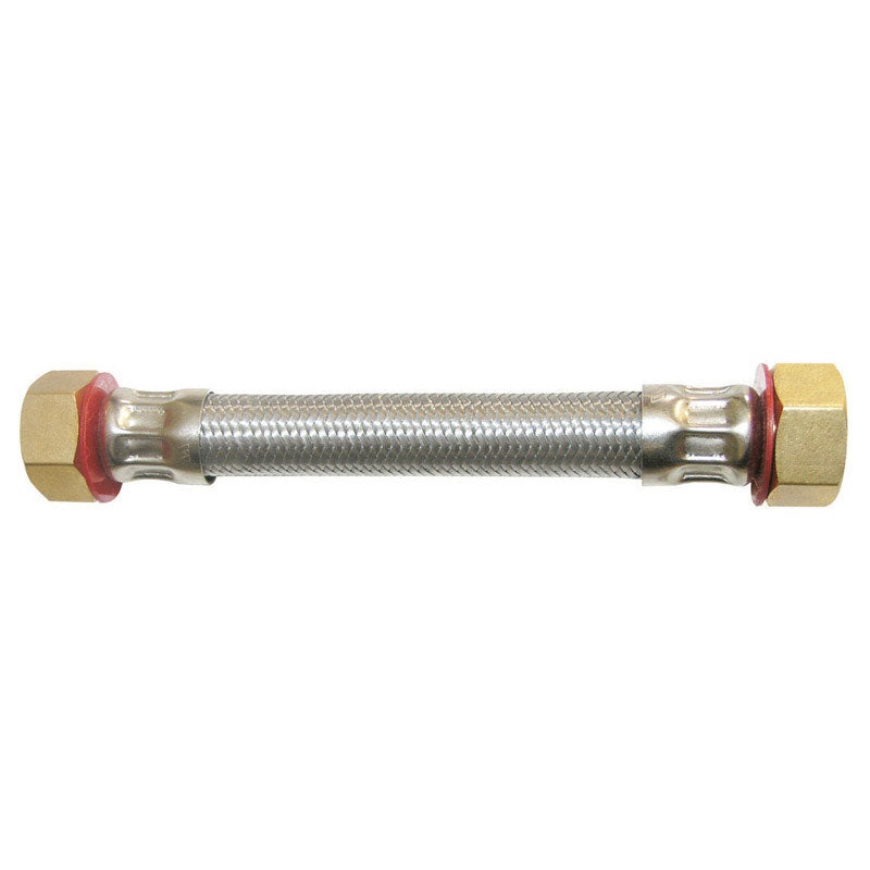Ace 3/4 in. FIP x 3/4 in. Dia. FIP Stainless Steel Water Heater Supply Line 12 in.