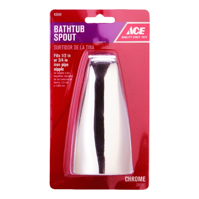 Ace Bathtub Spout Chrome Plated Finish