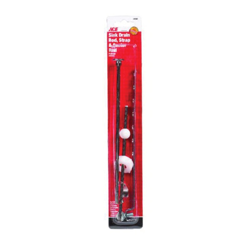 Ace Sink Drain Rod and Strap Brushed