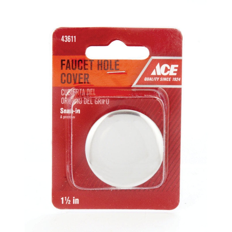 Ace Stainless Steel Faucet Hole Cover 1-1/2 in. Dia.