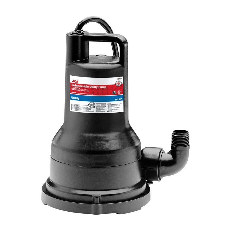 Ace Thermoplastic Utility Pump 1/2 hp 2,500 gph