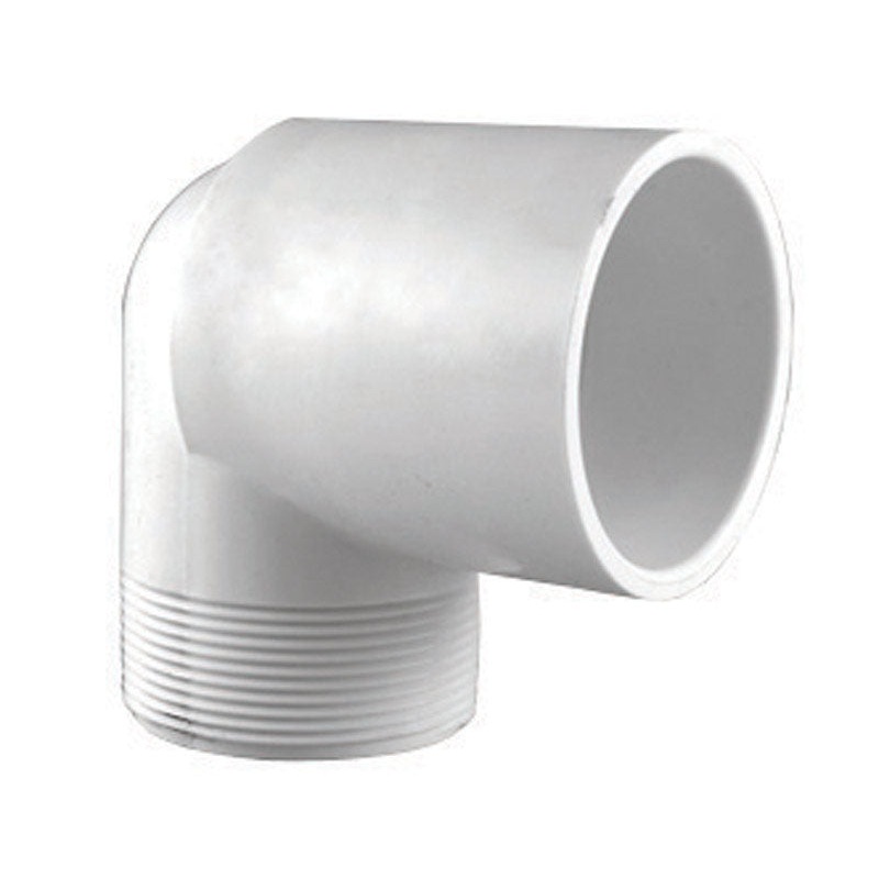 Charlotte Pipe 1-1/4 in. Dia. x 1-1/4 in. Dia. Slip To MPT 90 deg. Schedule 40 PVC Street Elbow