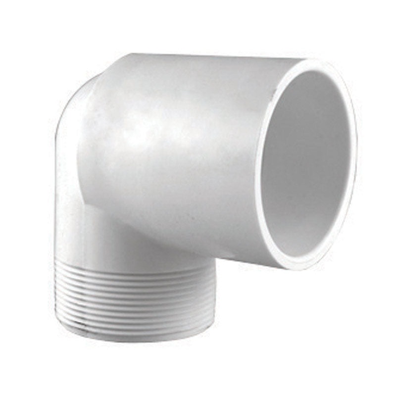 Charlotte Pipe 1 in. Dia. x 1 in. Dia. Schedule 40 MPT To Slip 90 deg. PVC Street Elbow