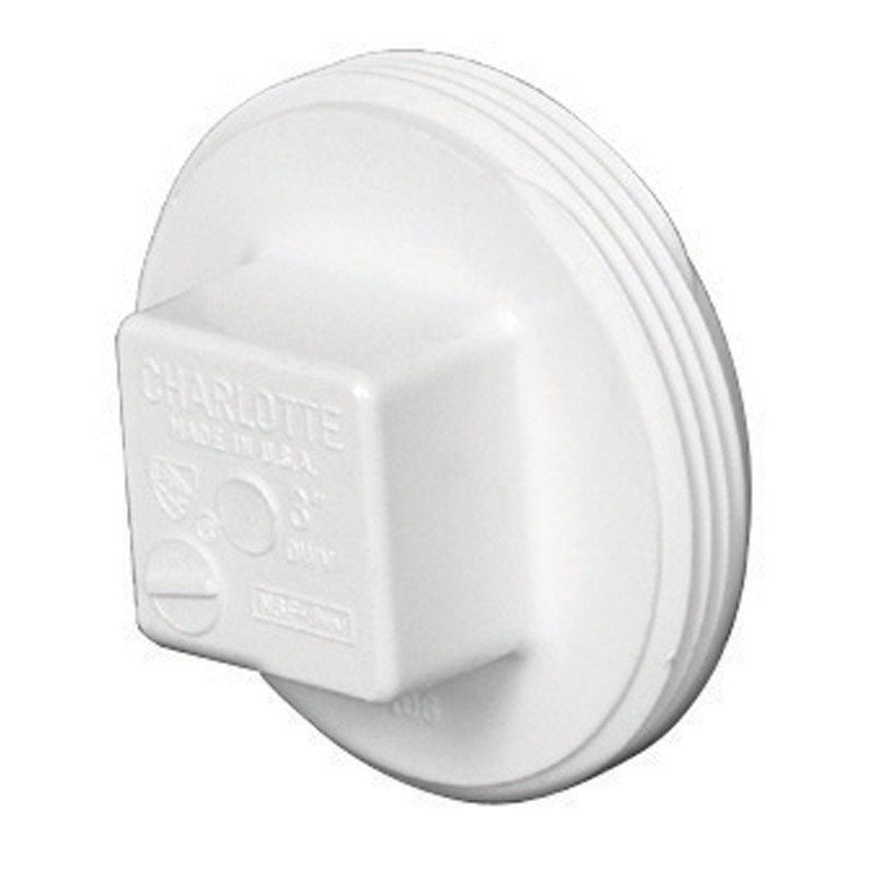 Charlotte Pipe 4 in. Dia. Schedule 40 MPT PVC Clean-Out Plug