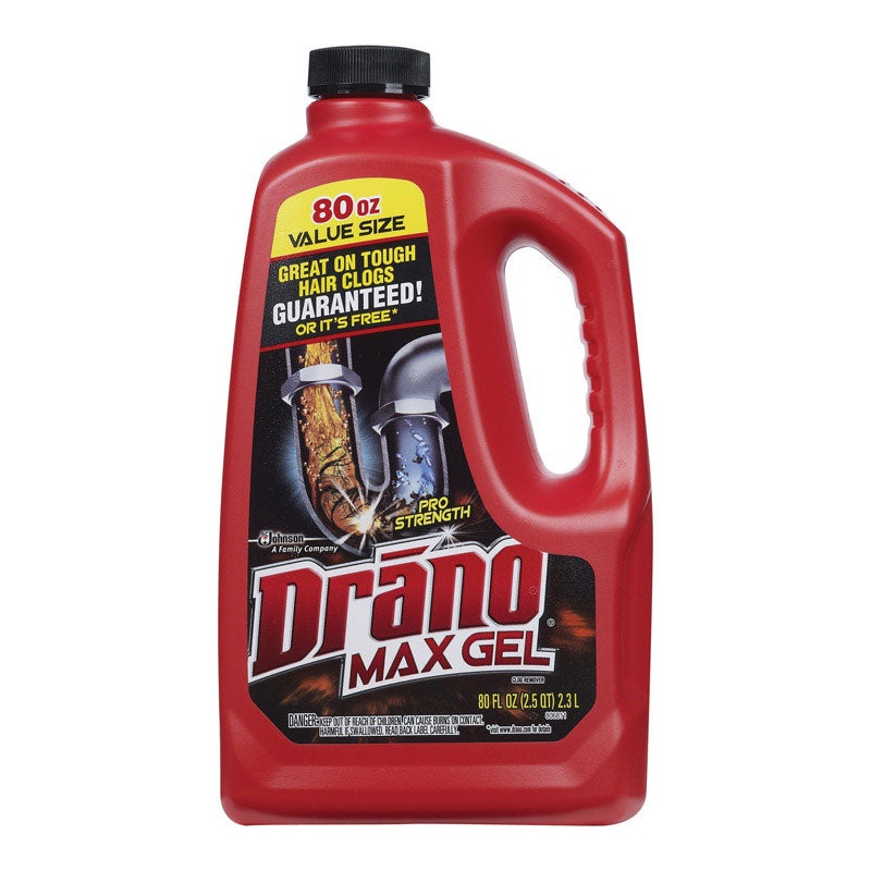 Drano Professional Strength Max Gel Clog Remover 80 oz.