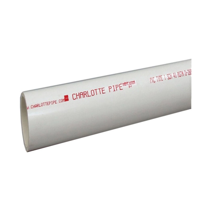 Genova PVC DWV Pipe 4 in. Dia. x 10 ft. L Plain End Schedule 40 220 psi