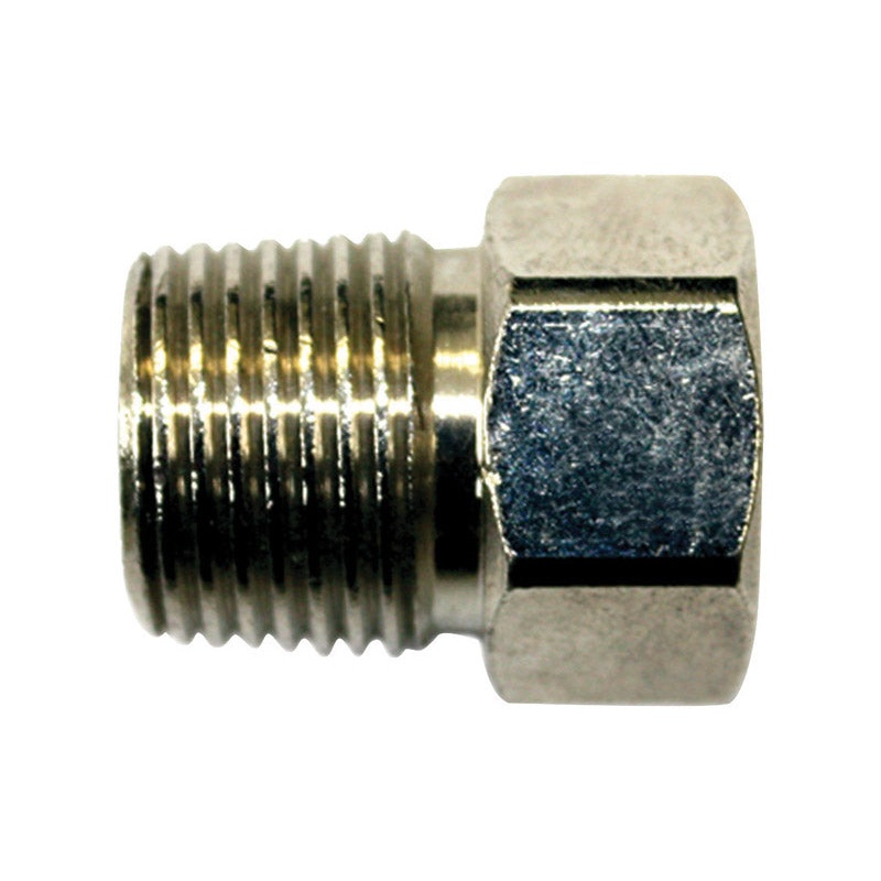 JMF 1/4 in. Dia. x 3/8 in. Dia. Male To Female Compression Brass Compression Adapter