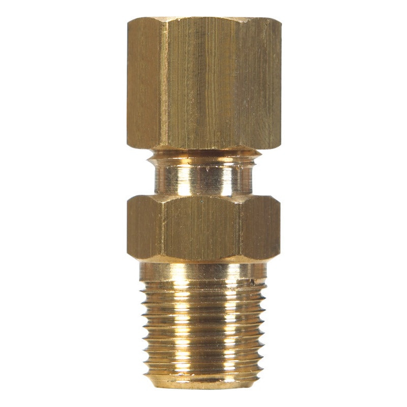 JMF 3/8 in. Dia. x 1/2 in. Dia. Brass Low Lead Compression Connector