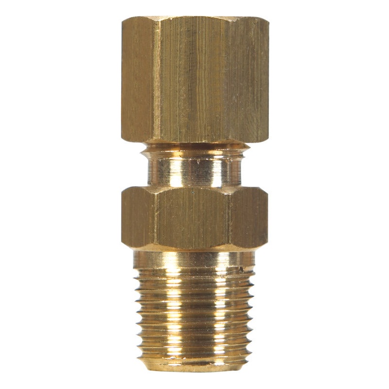 JMF 3/8 in. Dia. x 3/8 in. Dia. Brass Low Lead Compression Connector