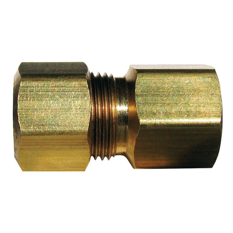 JMF 3/8 in. FPT Dia. x 1/4 in. FPT Dia. Brass Low Lead Adapter