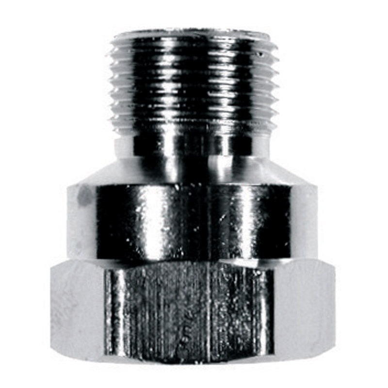 JMF 3/8 in. Male Compression x 1/2 in. Dia. Female Compression Chrome Compression Adapter