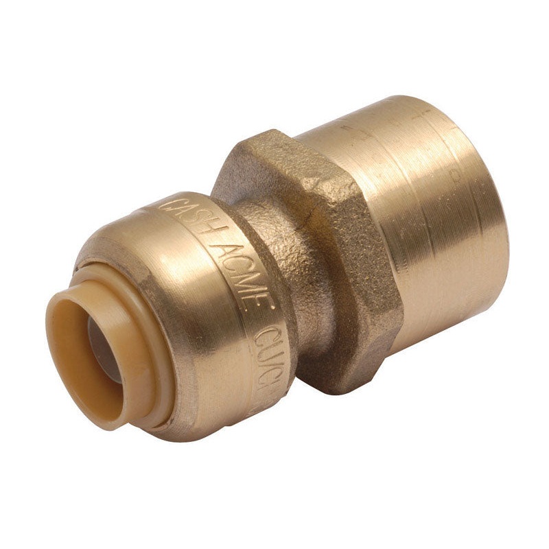 Sharkbite 1/2 in. Dia. x 3/4 in. Dia. Push To FPT Brass Reducing Connector