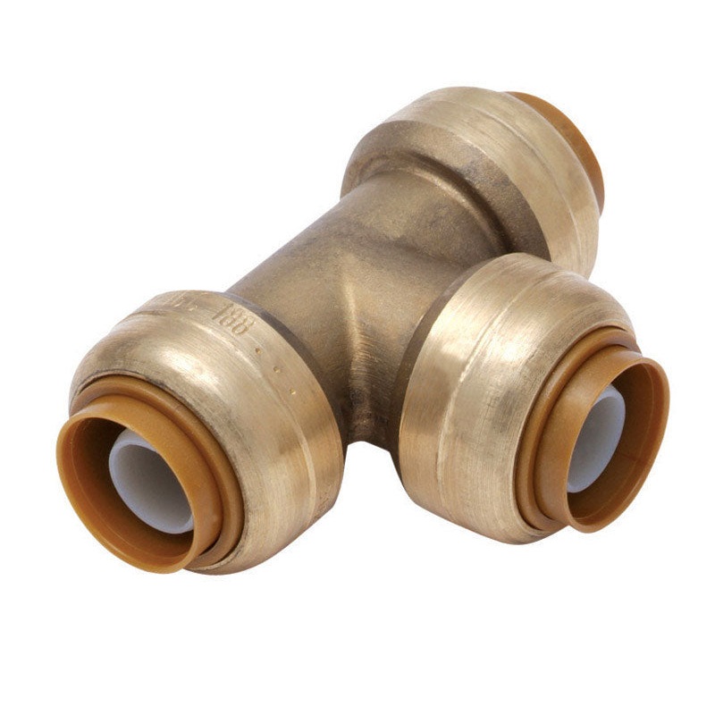 Sharkbite 1 in. Dia. x 1 in. Dia. x 1 in. Dia. Push To Push To Slip Brass Tee