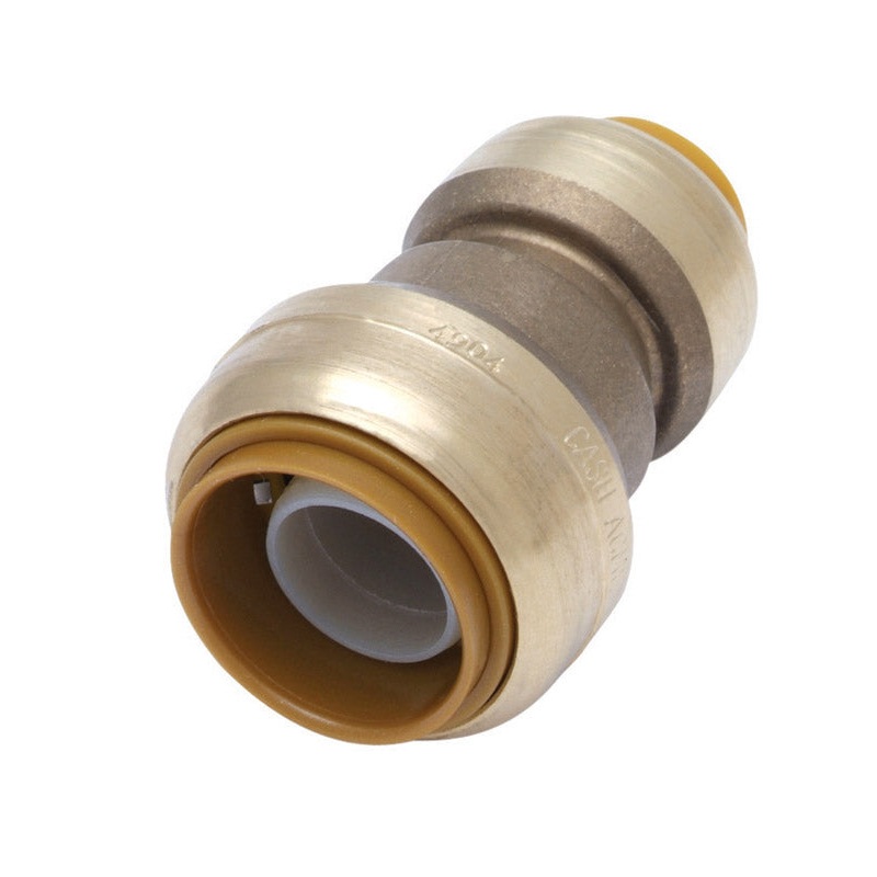 Sharkbite 3/4 in. Dia. x 1/2 in. Dia. Push To Push Brass Reducing Coupling