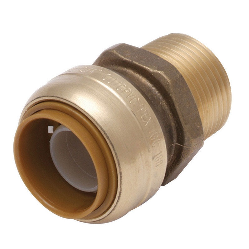 Sharkbite 3/4 in. Dia. x 3/4 in. Dia. Push To MPT Brass Connector