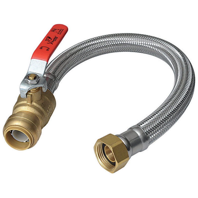 SharkBite 3/4 in. SB x 3/4 in. Dia. FIP Stainless Steel Water Heater Supply Line 18 in.