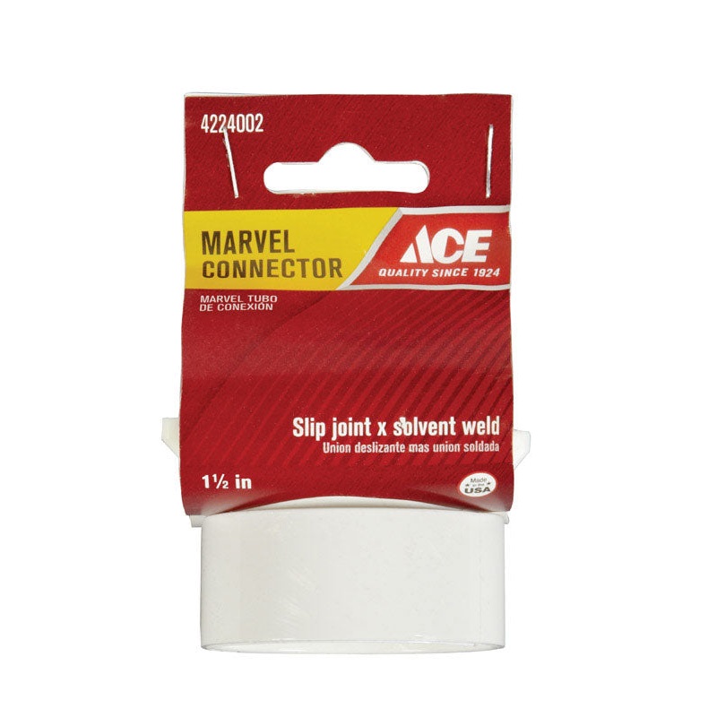 Ace 1-1/2 in. Dia. Polypropylene Marvel Connector