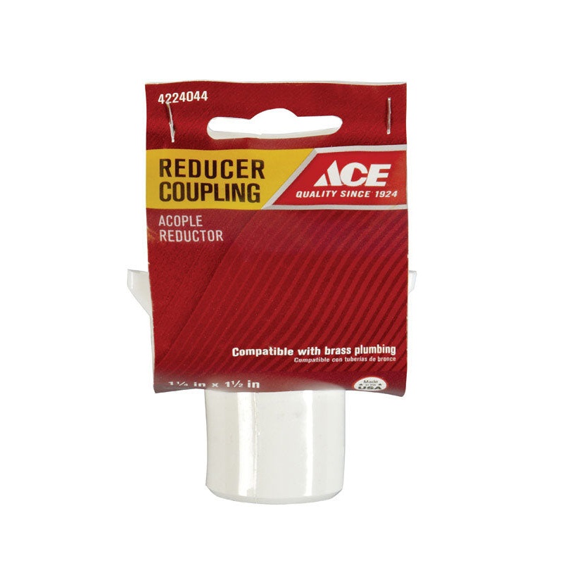 Ace 1-1/4 in. Slip x 1-1/2 in. Dia. Slip Plastic Reducing Coupling