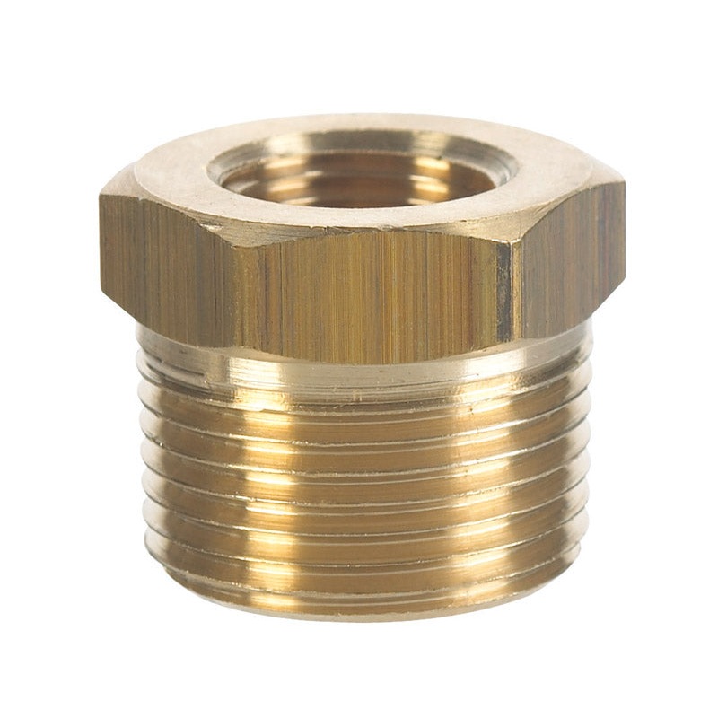 Ace 3/8 in. Dia. x 1/8 in. Dia. MPT To FPT Yellow Brass Hex Bushing