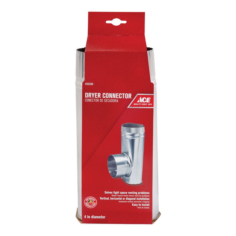 Ace 4 in. Dia. Offset Dryer Connector Aluminum
