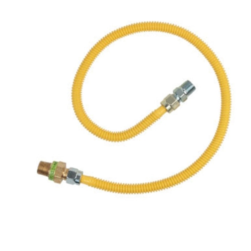 Brasscraft 1/2 in. FIP x 1/2 in. Dia. MIP Stainless Steel Gas Appliance Connector 36 in.