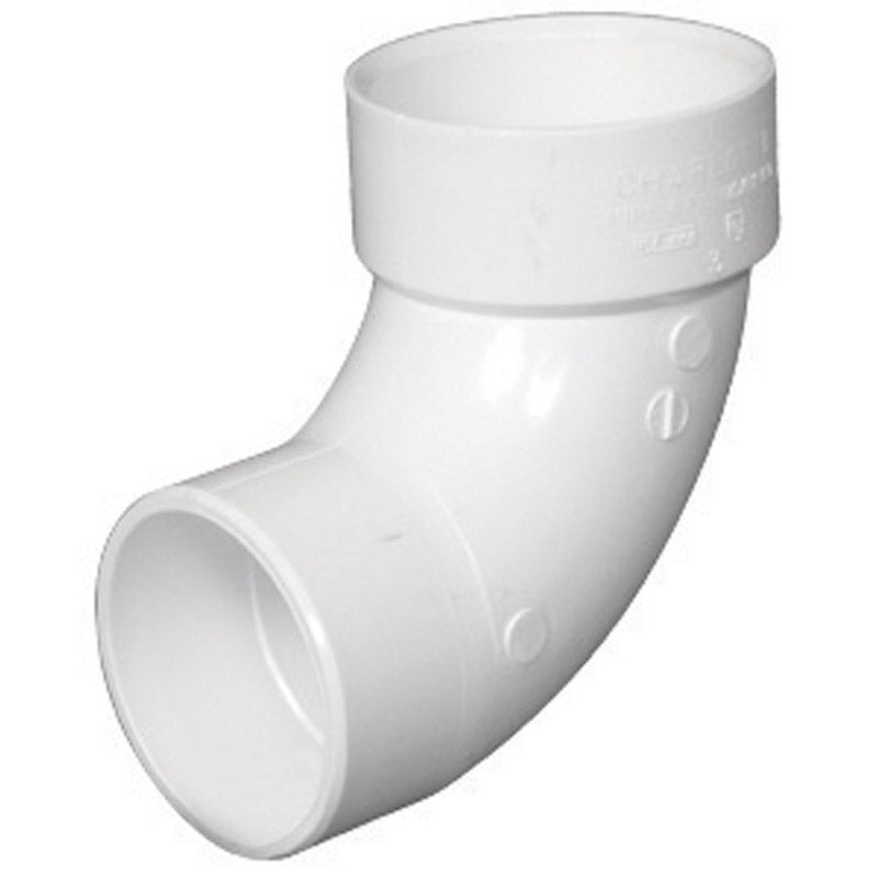 Charlotte Pipe 1-1/2 in. Dia. x 1-1/2 in. Dia. Hub To Spigot Schedule 40 90 deg. PVC Street Elbo