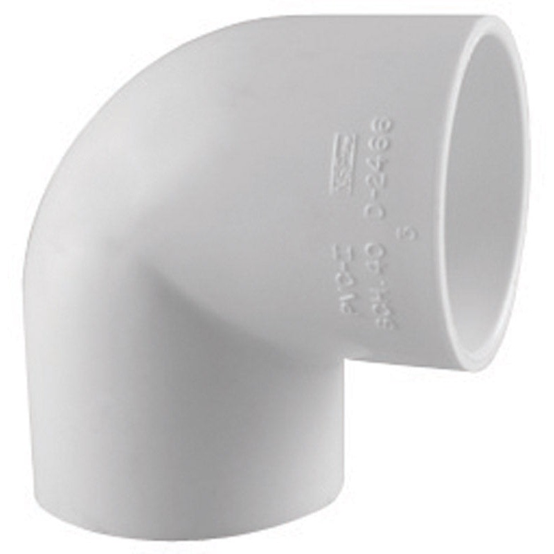 Charlotte Pipe 1-1/2 in. Dia. x 1-1/2 in. Dia. Slip To Slip Schedule 40 90 deg. PVC Elbow
